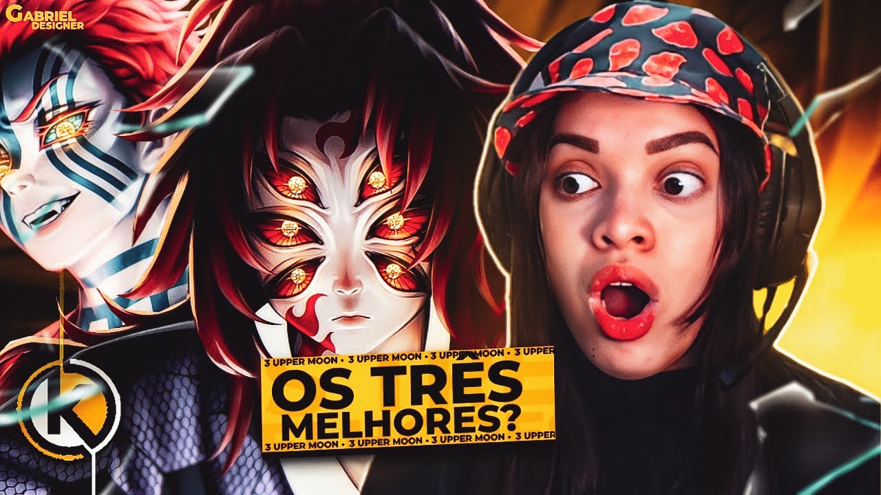 Akaza, Douma & Kokushibo (Kimetsu No Yaiba) - Lua de Sangue | Okabe feat. M4rkim & AniRap | REACT