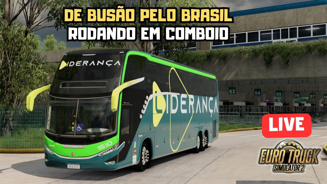 ETS2 AO VIVO 🔴 | Comboio de Ônibus Brasileiros 🇧🇷 | Estradas do Brasil PARTE 2