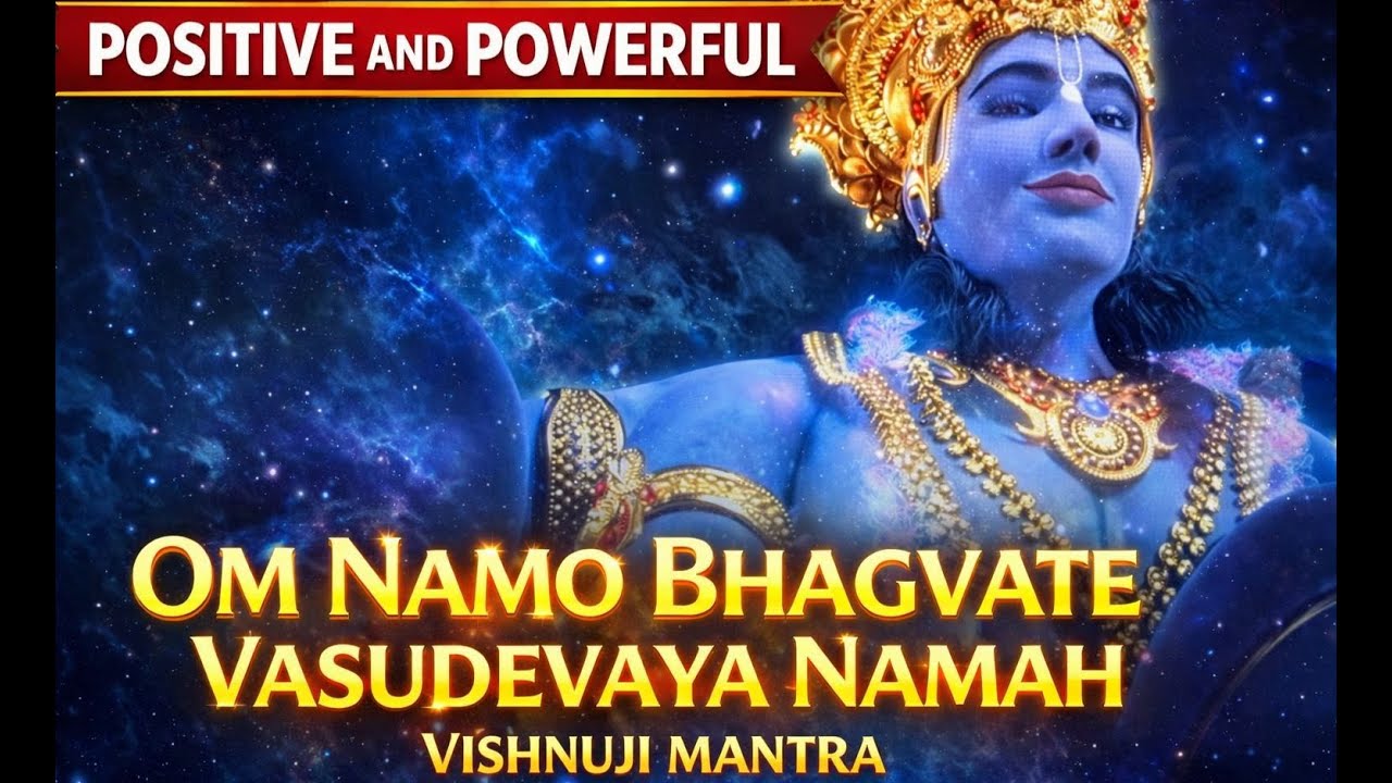 OM NAMO BHAGVATE VASUDEVAYA NAMAH . Powerful Vishnu Ji Mantra for Peace, Protection & Abundance 🕉️
