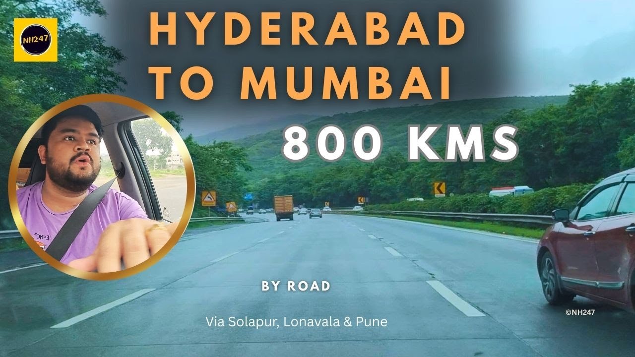 Hyderabad to Mumbai by Road, hyderabad mumbai highway car journey,  800kms in 15 Hours.
