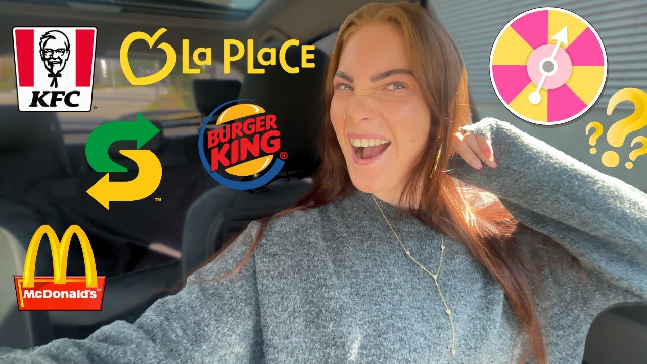 4 COURSE MEAL CHALLENGE | a wheel determines where I eat + mukbang 😱 Noa Quist