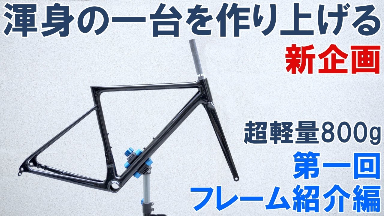 【ロードバイク自作】渾身の一台を作り上げる（第一回：フレーム紹介編）