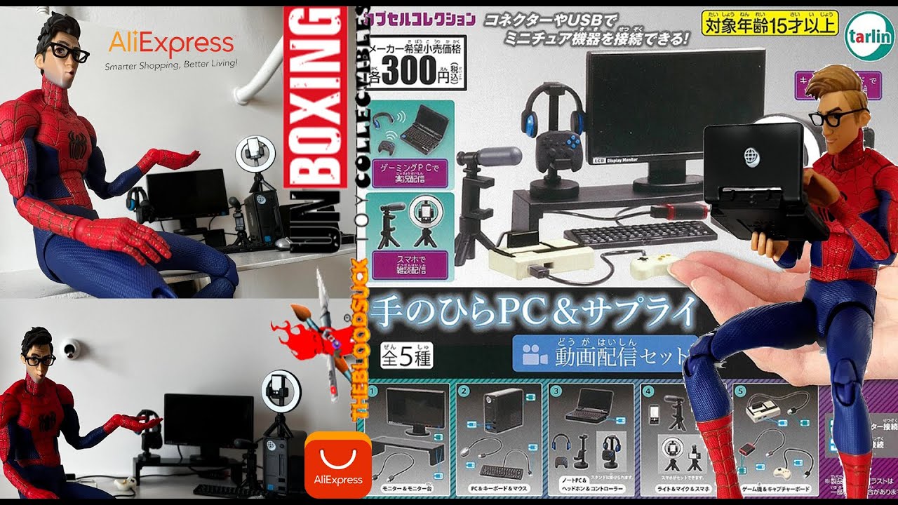 UNBOXING SET GASHAPON EPOCH TARLIN MINIATURE POCKET COMPUTER MINI SETUP GAMING MARCA TAKARATOMY ASMR
