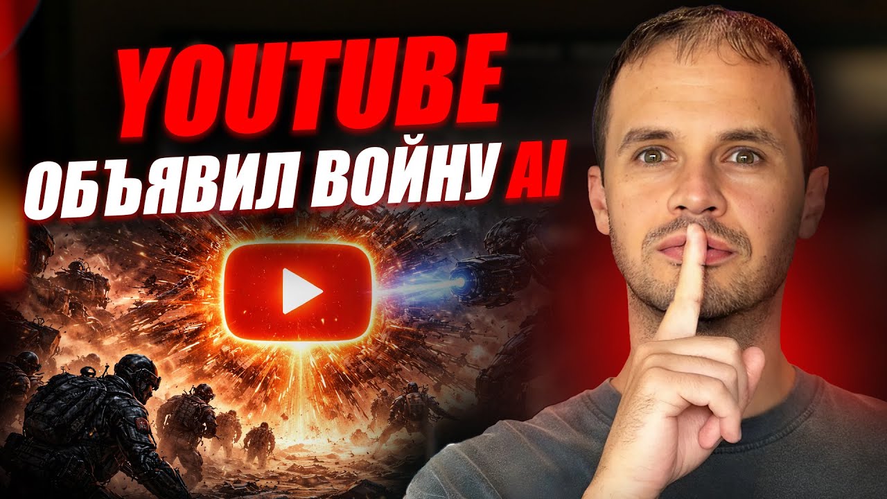 YouTube объявил войну AI: Как спасти канал от блокировки и бана
