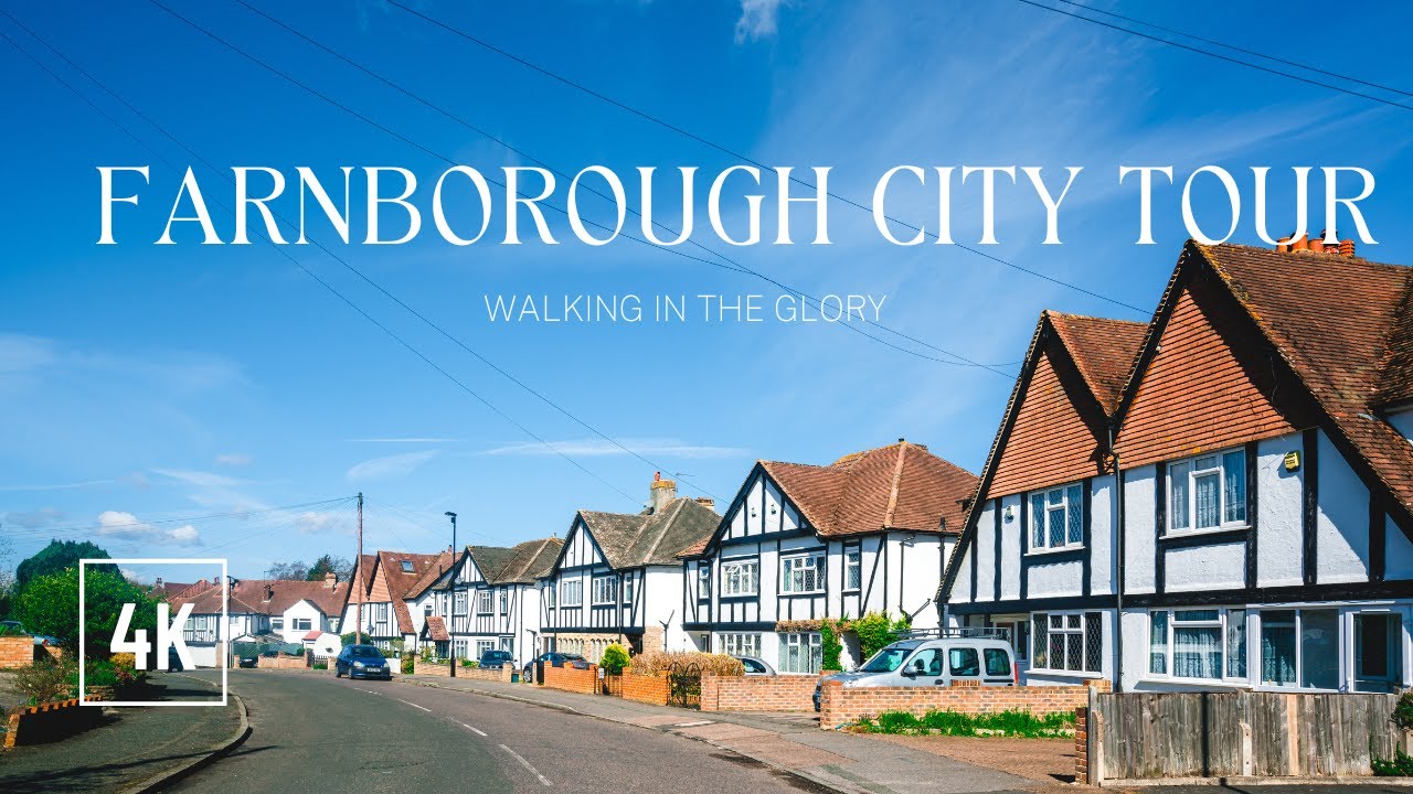 Walking Tour Farnborough Town Centre | Town In England London | Walk video London 
