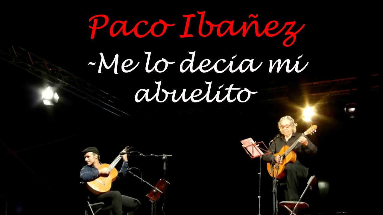 PACO IBAÑEZ -Me lo decia mi abuelito  (Goytisolo) Aravaca Madrid 2017 ROCKANIMAL.es 