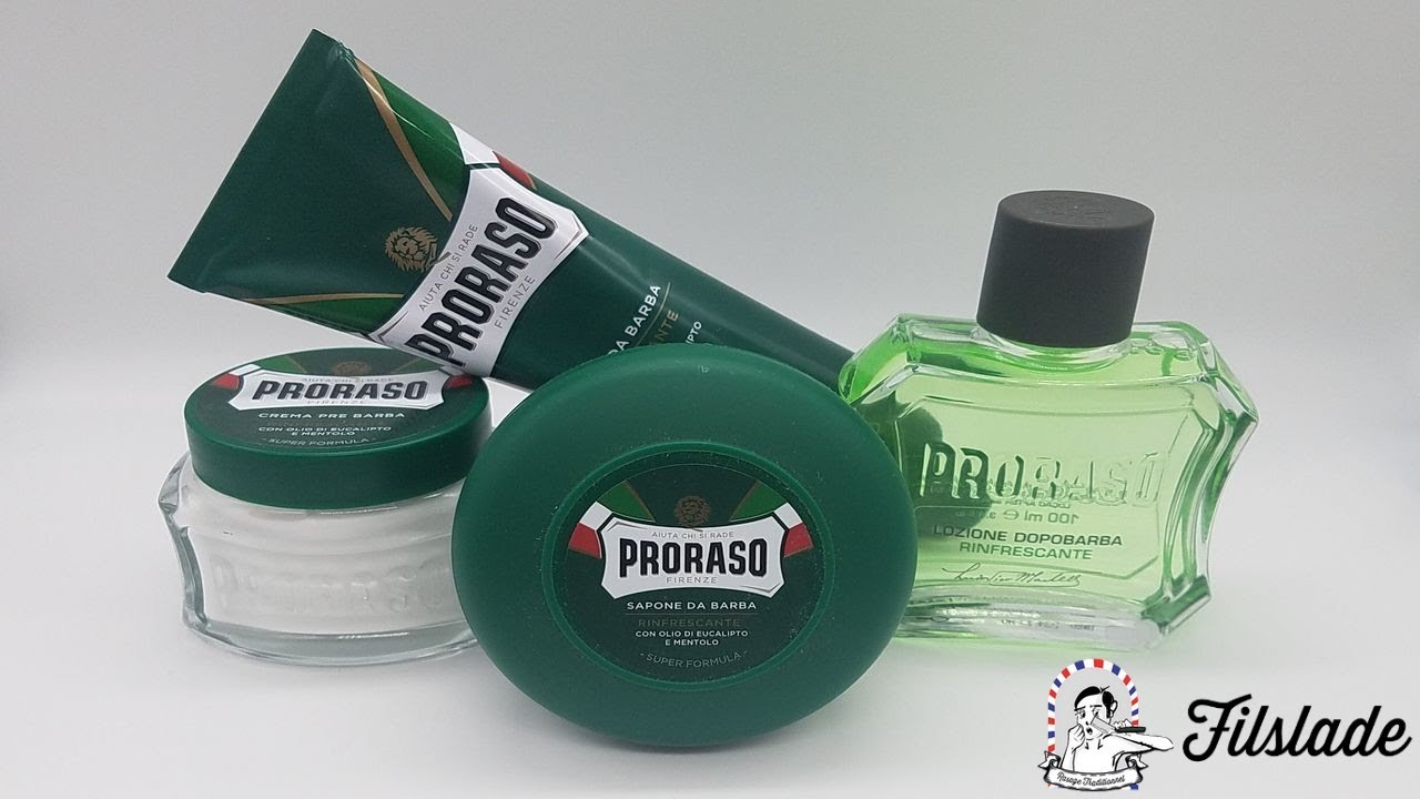 💈 Rasage Fraîcheur: PRORASO Vert - Nouveau Format 💈 FILSLADE - Rasage Traditionnel