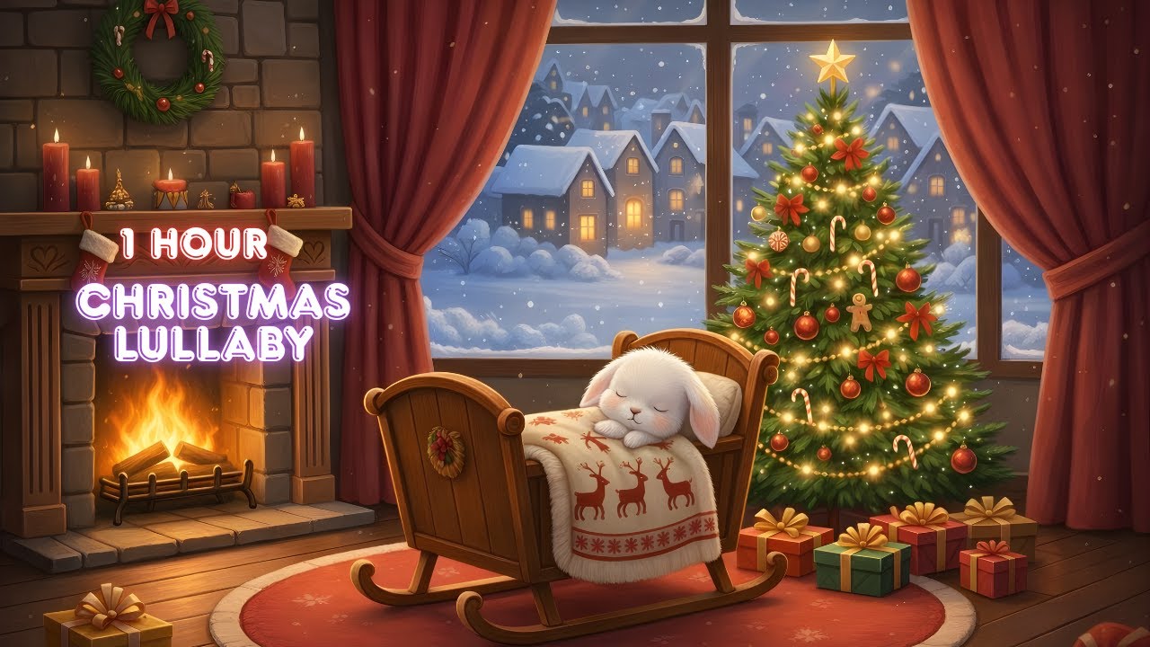 Christmas Lullaby | Deck the Halls 🎄 1 Hour Sleep Music for Babies & Kids