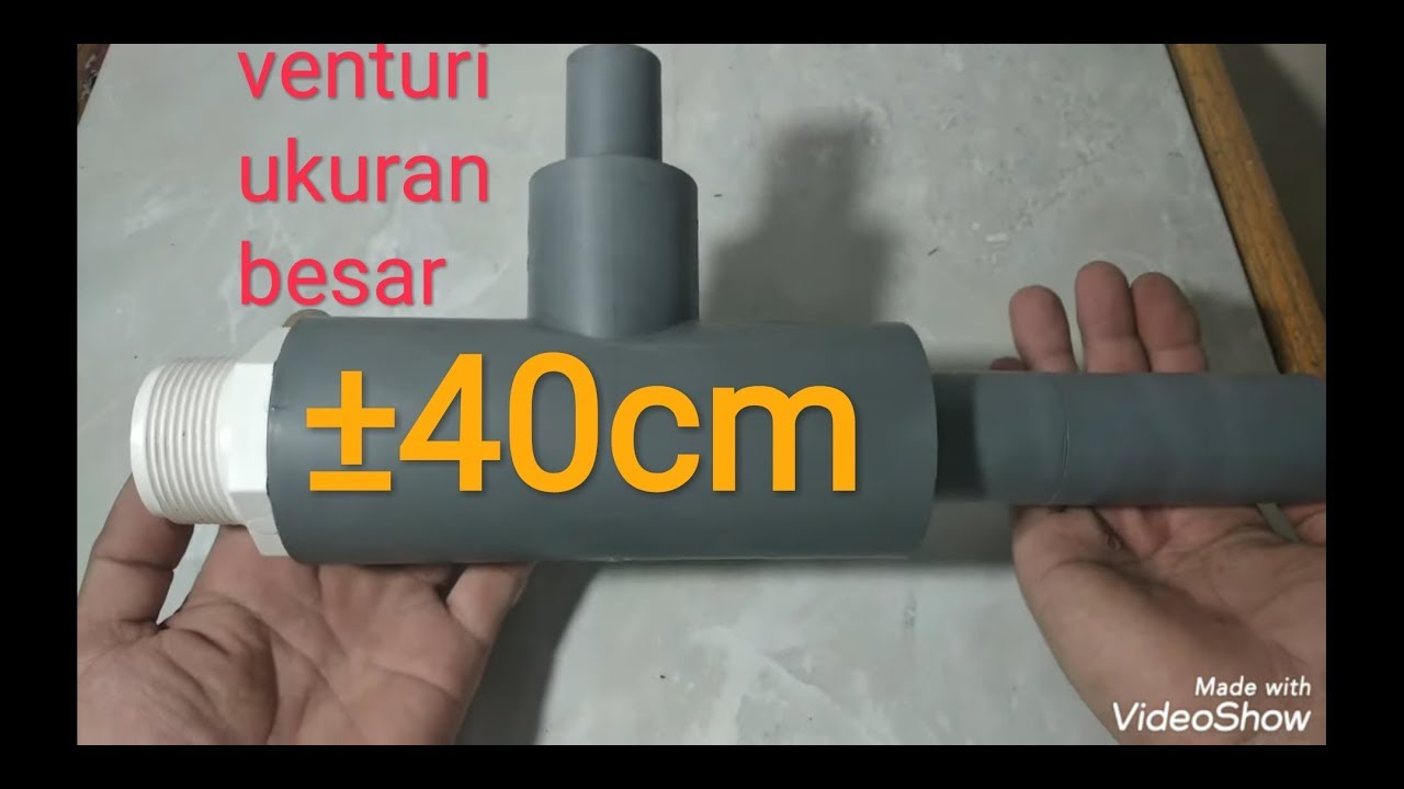 DIY Venturi jet ukuran besar ±40 cm untuk pompa submersible/celup