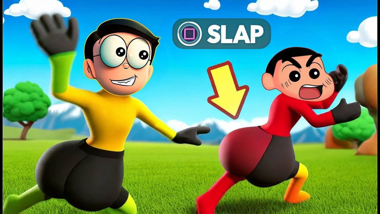 Slap a Friend  Roblox Gameplay in Tamil | NOBITA & SHINCHAN
