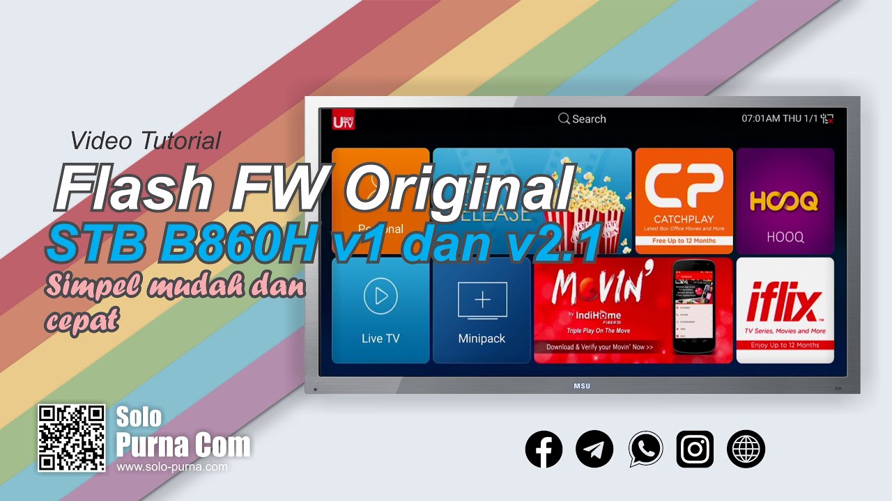 Cara Mengembalikan FW ori STB B860h V1 dan v2