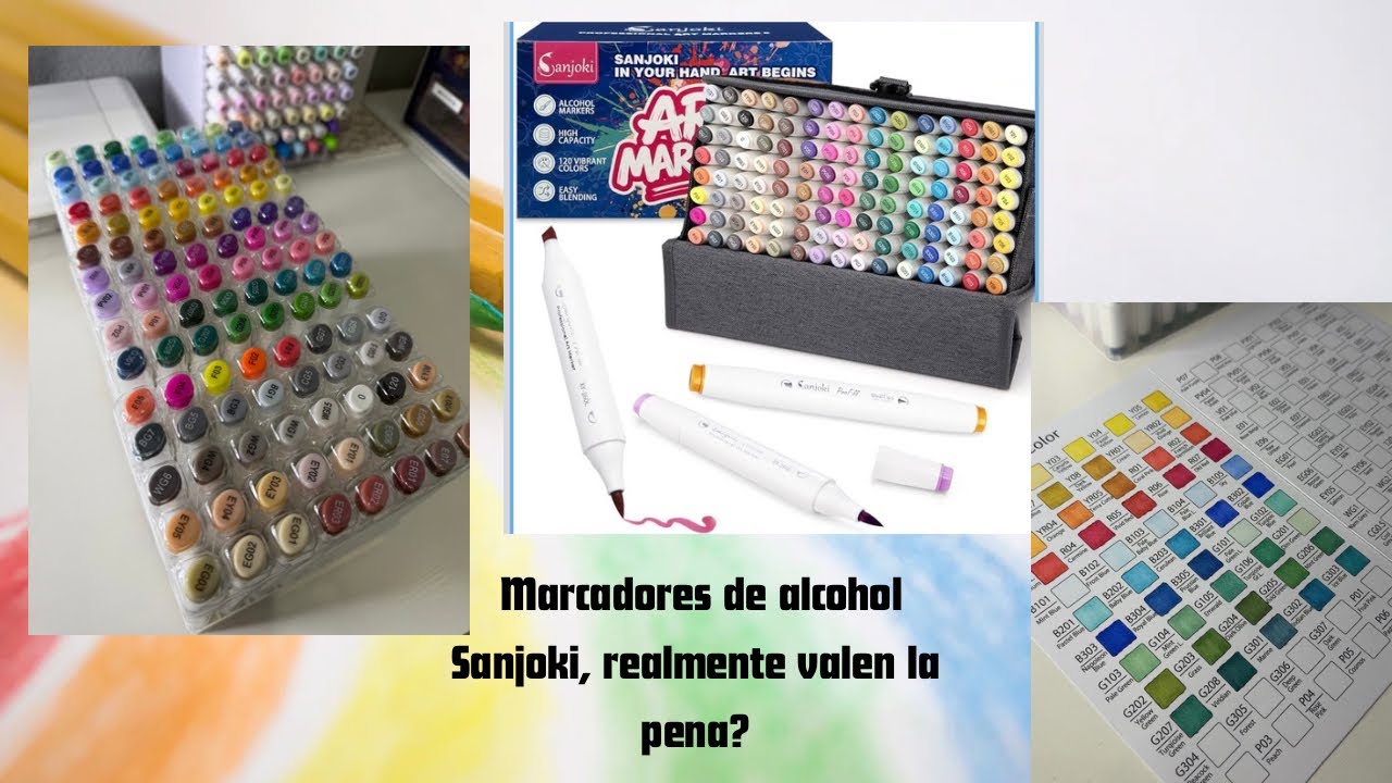 #unboxing 120 Alcohol Markers 😱 (Sanjoki)