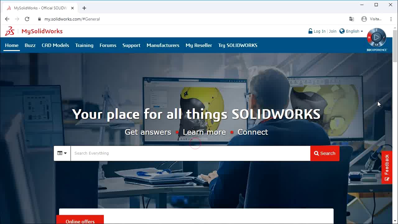SOLIDWORKS Gratuito e online - Conhe&ccedil;a o MYSOLIDWORKS