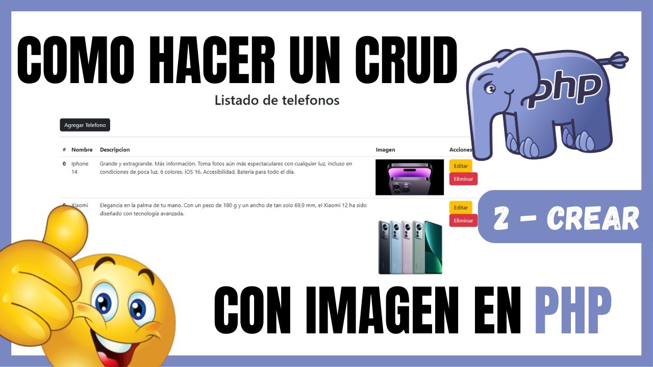 ✅ COMO CREAR UN CRUD CON IMAGEN EN PHP || MYSQL , BOOTSTRAP ||  PARTE 02- INSERTAR DATOS
