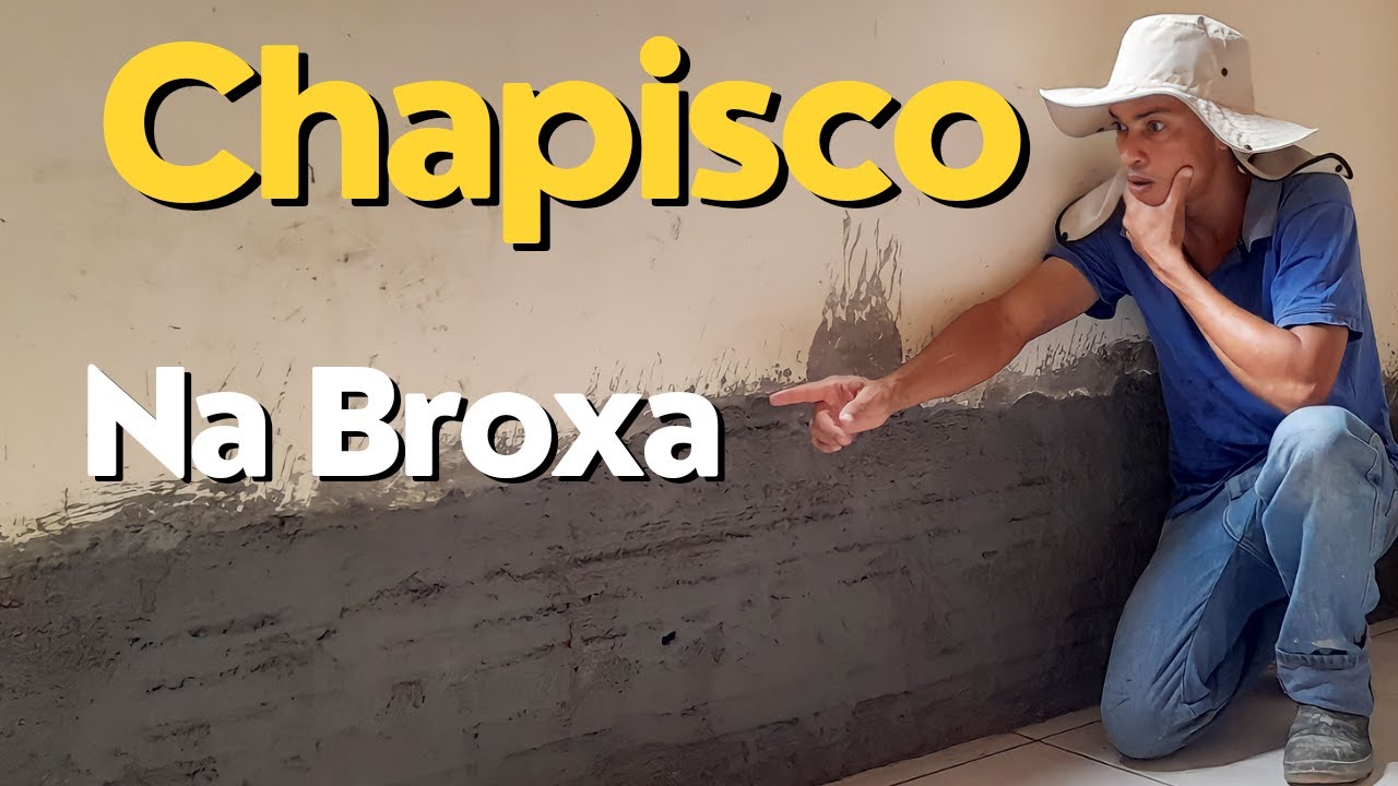 Como chapiscar com BROXA, APRENDA EM POUCOS MINUTOS. (Passo a passo) #chapisco  #comofaserchapisco