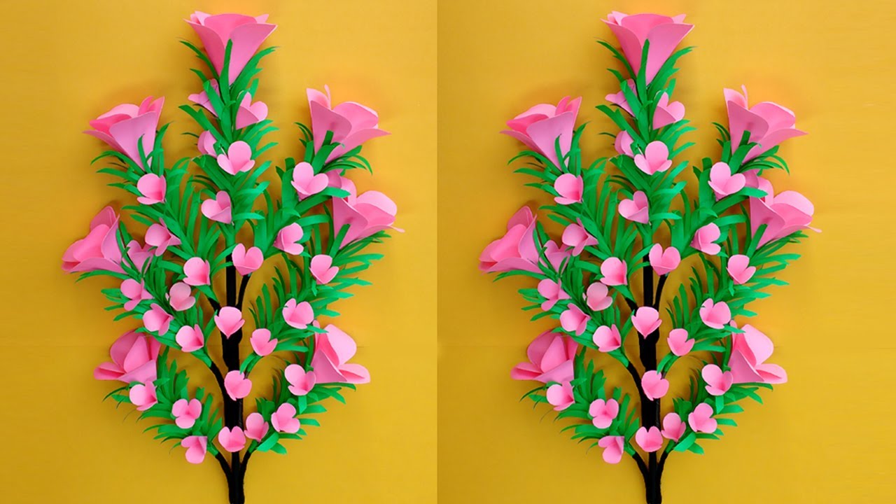 কাগজের ফুল বানানো - kagojer Ful - Diy Paper Flowers - Easy Paper Flowers - Kagojer Ful Banano #diy
