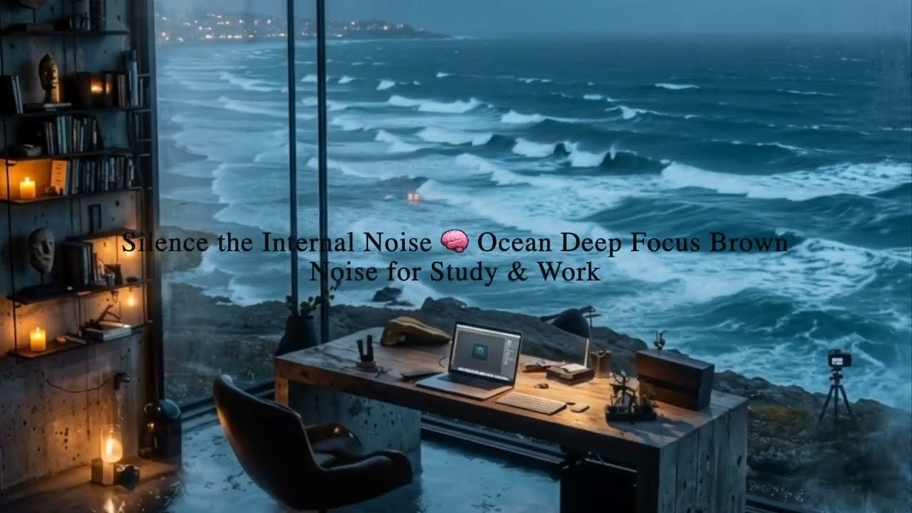 Silence the Internal Noise 🧠 Ocean Deep Focus Brown Noise for Study & Work