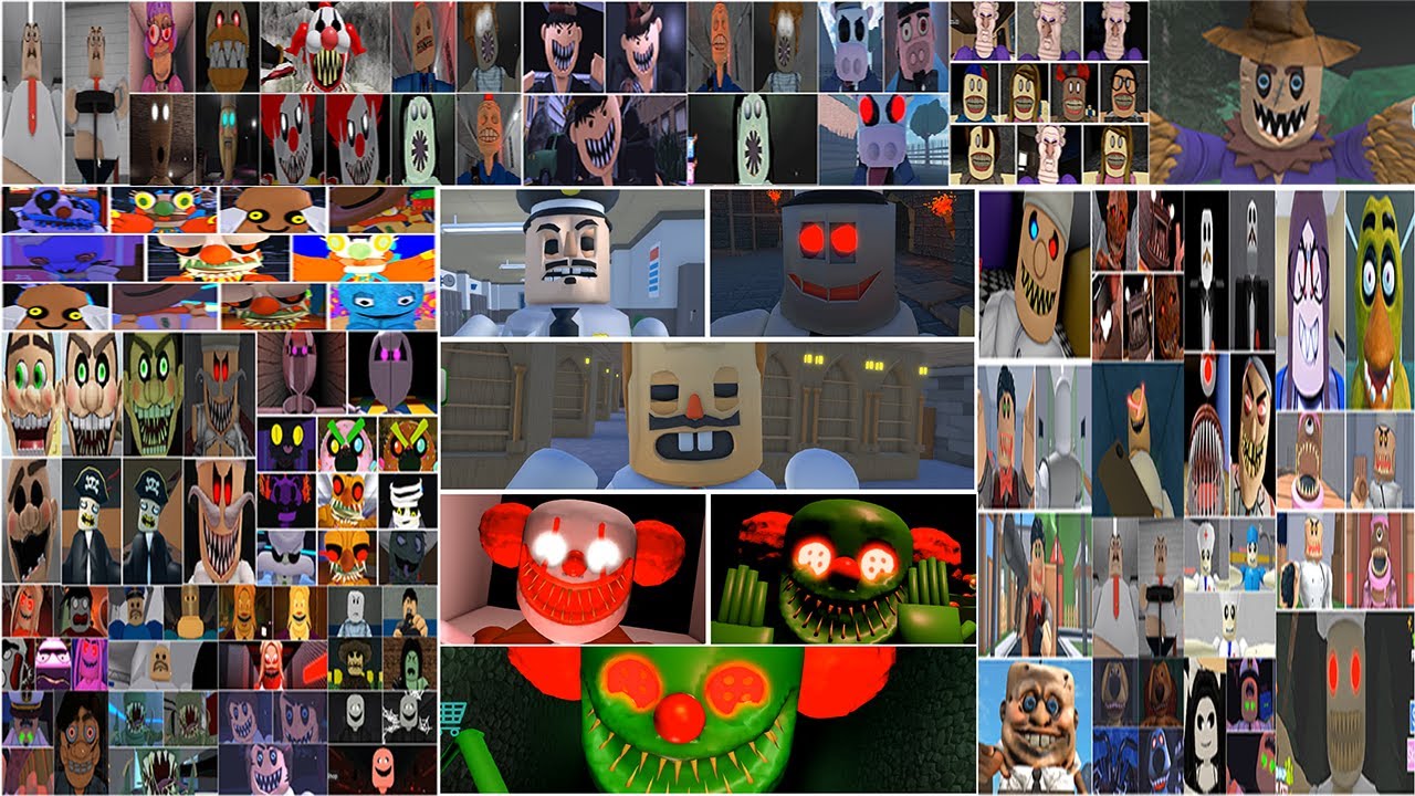 GARY'S SCHOOL!, CARNIVAL!, JERRY'S THEATER!, ANI-TRON, COP, PAPA, FOOD HALLOWEEN, All JUMPSCARES