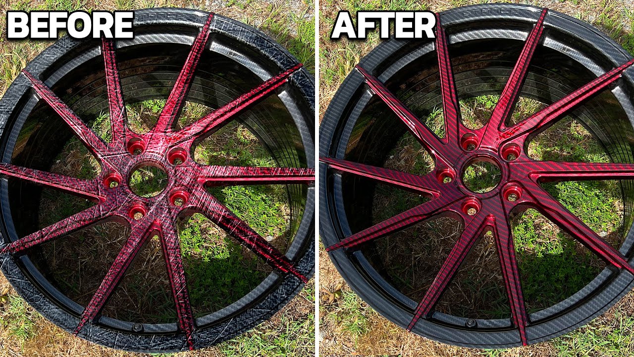 CARBON FIBER WHEEL RESTORATION (hydrographics) | Liquid Concepts | Weekly Tips and Tricks