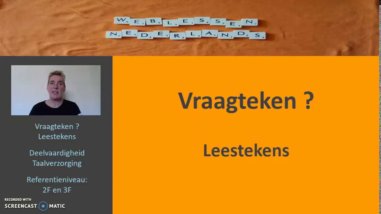 Vraagteken ? Leestekens