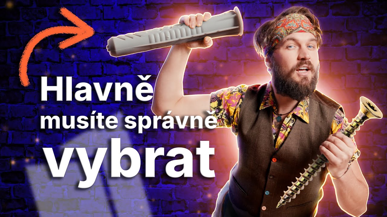 Jak na HMOŽDINKY - kterou zvolit, jaký vrták a vrut použít + míchání sádry
