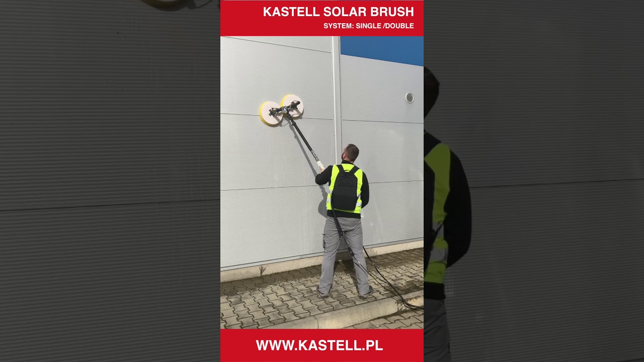 KASTELL CLEANING BRUSH SB i DB - szczotki do mycia paneli fotowoltaicznych, przystanków i elewacji.