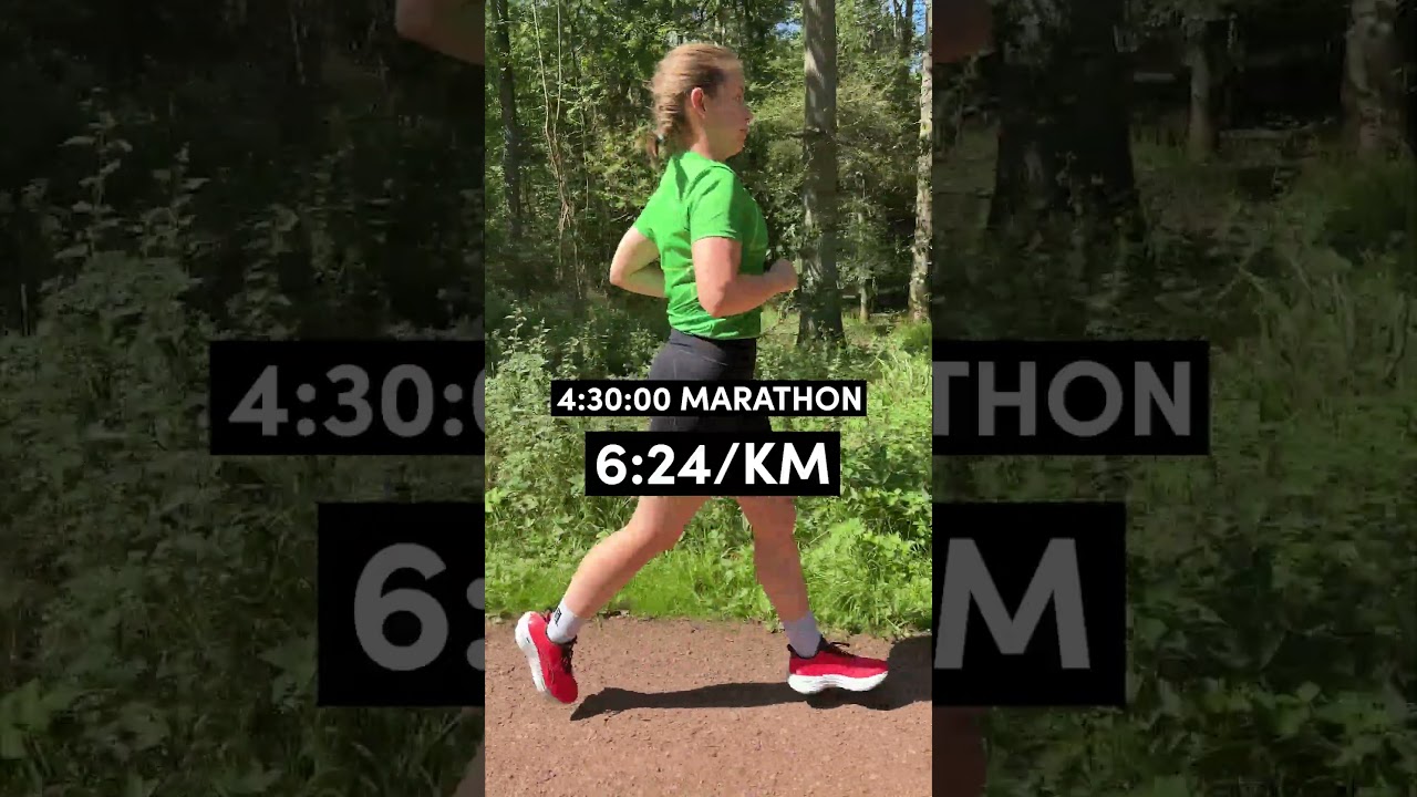 What Marathon Paces Look Like #running #shorts