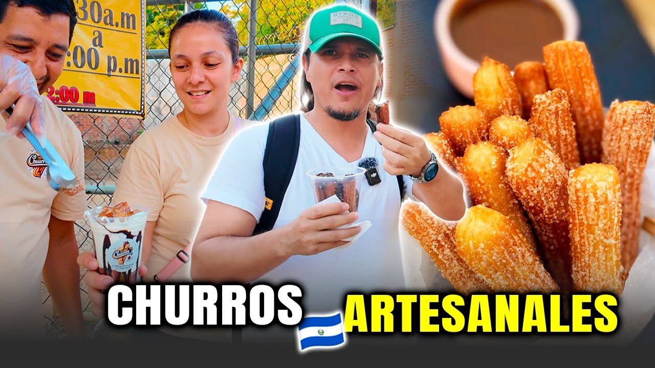 🍮CHURROS Artesanales Callejeros TODA una Delicia🤤en USULUTAN EL SALVADOR🇸🇻