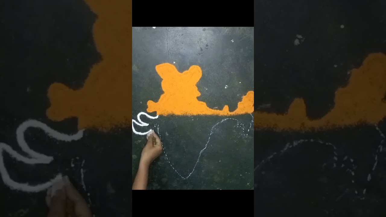 republic day special rangoli design। India map rangoli।