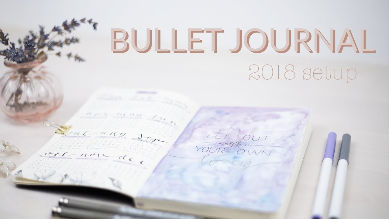 My 2018 Bullet Journal setup - plan with me