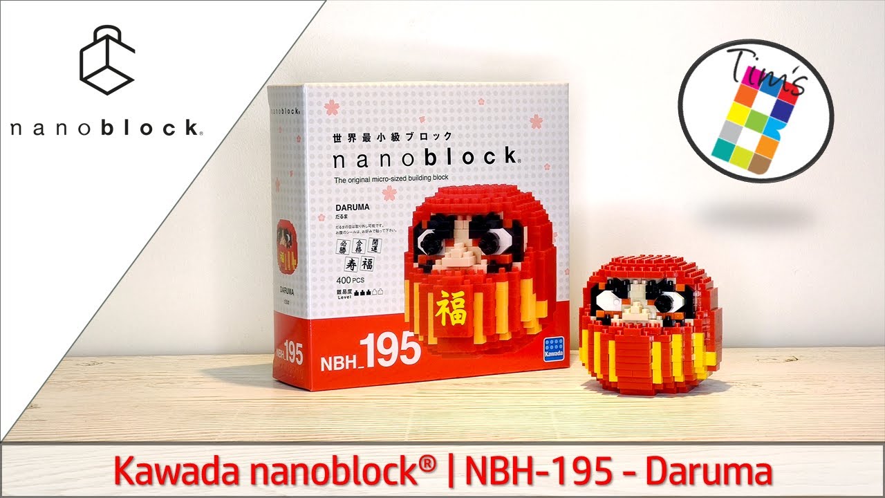Kawada nanoblock NBH-195 Daruma - Kawada nanoblock Speed Build Review