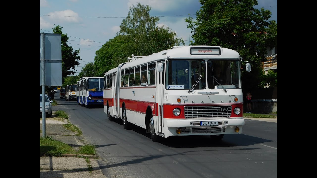2024. 05. 11. 59 db Ikarus autóbusz felvonulása a IV. Tapolcai Ikarus találkozón