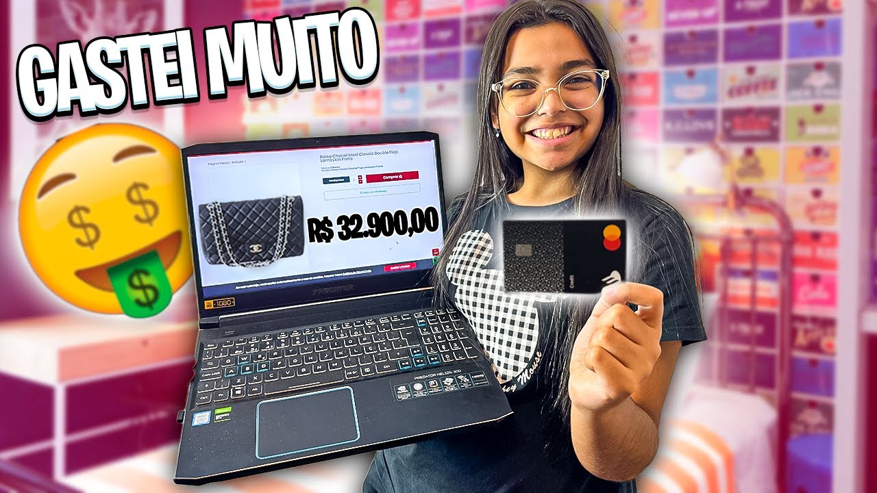 COMPREI TUDO QUE CONSEGUI COM O CARTÃO DE CRÉDITO DA MINHA MÃE!