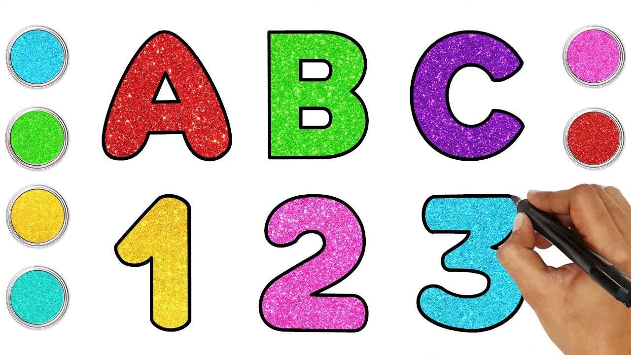 How to Draw Alphabets And Numbers | Easy Drawing For Kids | Chiki Art | HooplaKidz How to