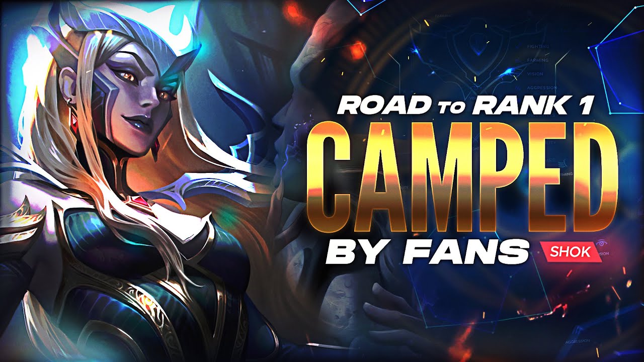 PLAYING MID WHILE GETTING CAMPED - ROAD TO RANK 1