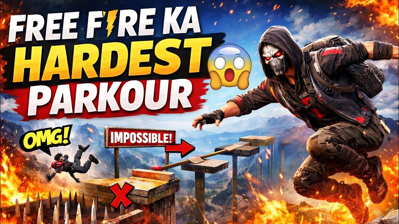 Free Fire Ka Sabse Hardest Parkour 😱 |  Impossible Parkour
