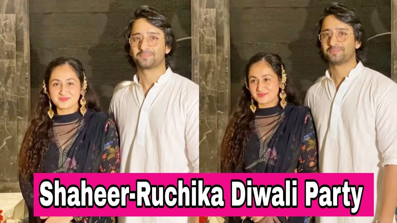 Shaheer-Ruchika Diwali Party. Part-1.Rucheer, Mr.&Mrs.Sheikh,  Ruchika Kapoor Sheikh,Shaheer Sheikh