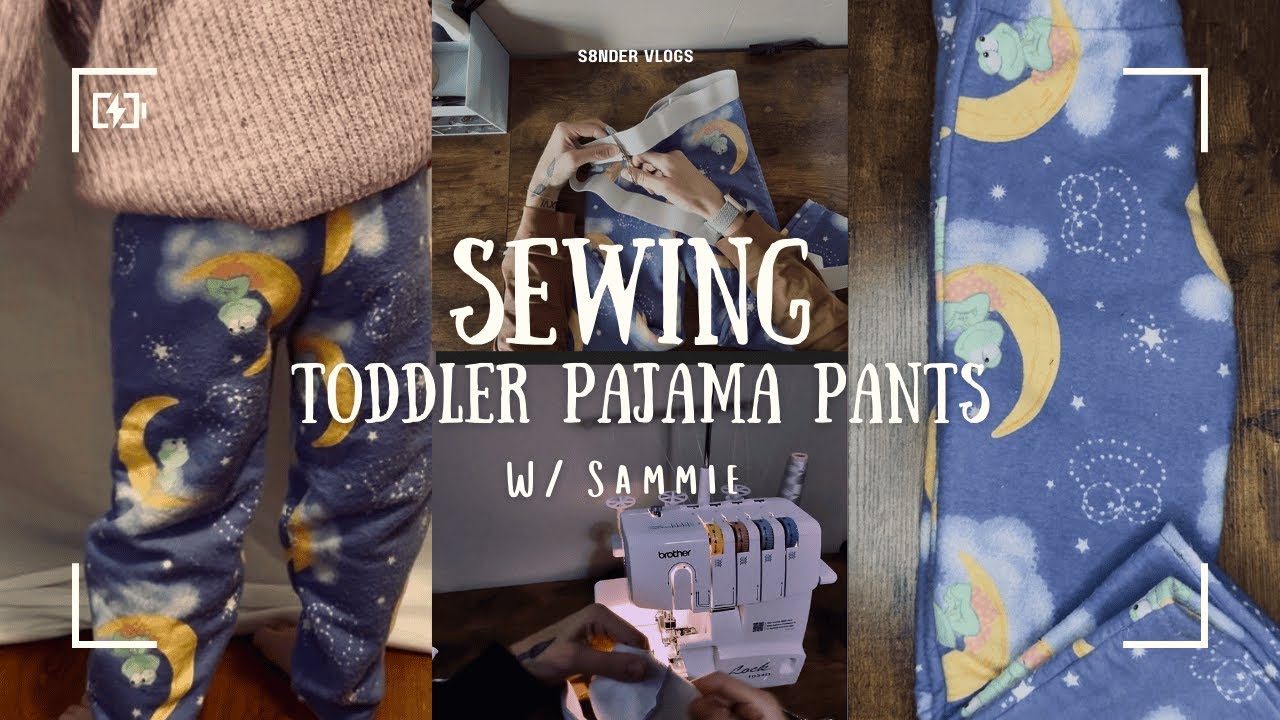Making Toddler Pajama Pants from Donated Fabric!