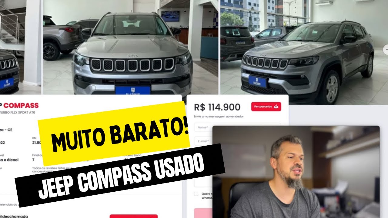 🔥 JEEP COMPASS USADO DESVALORIZOU MUITO