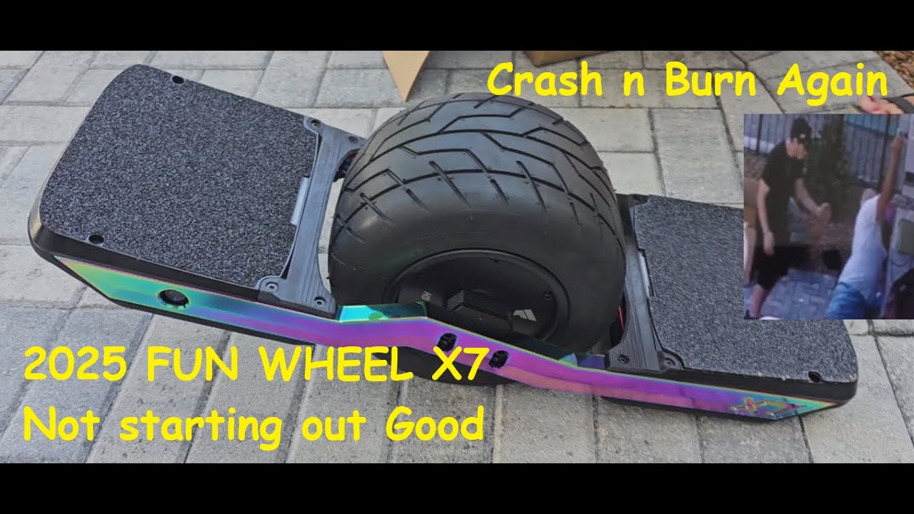 FUNWHEEL X7 2025 GONE WRONG Fell on Broken Arm again OUCH!