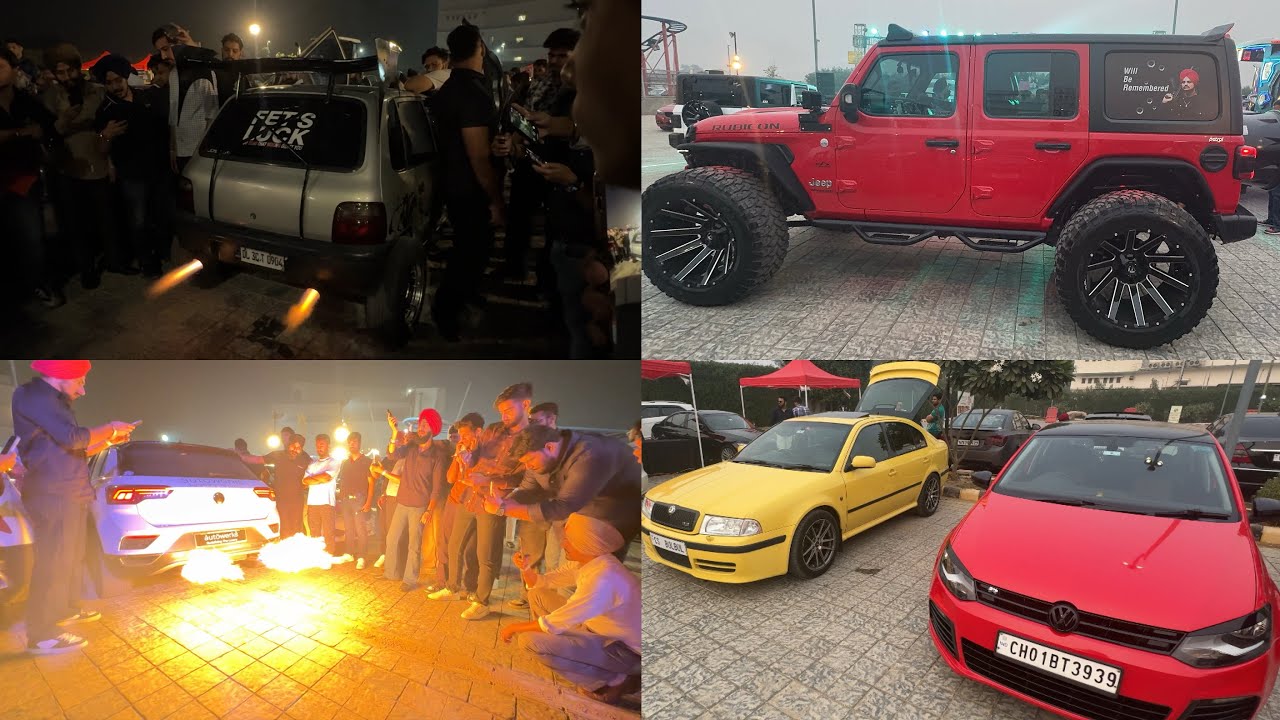 BIGGEST CAR SHOW | LUDHIANA , PUNJAB | CRAZY LOUD SOUND WITH FLAME 🔥 | PUNJABI VLOG