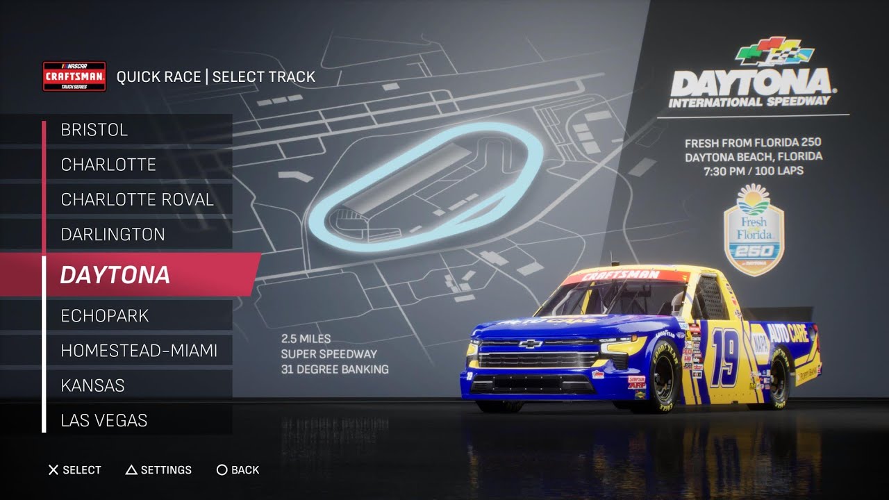 Nascar 25 Season Mode - Trucks Race 1:Daytona