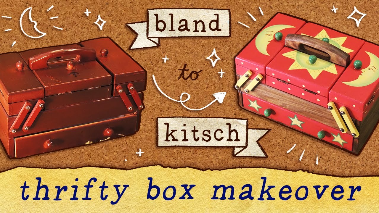 giving this cheap box a celestial makeover 🌞🧰🌜