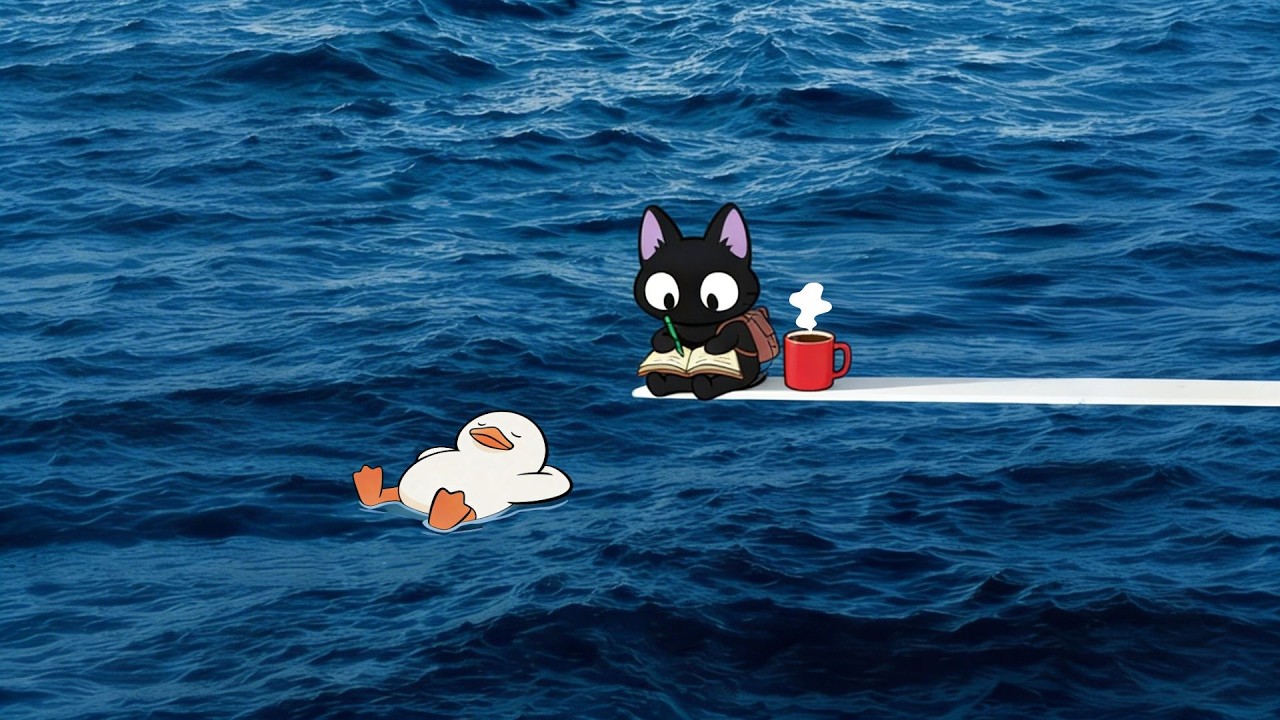 The cure for anything is salt water: sweat, tears, or the sea. / Cozy Lo-fi Jazz for Study, Focus