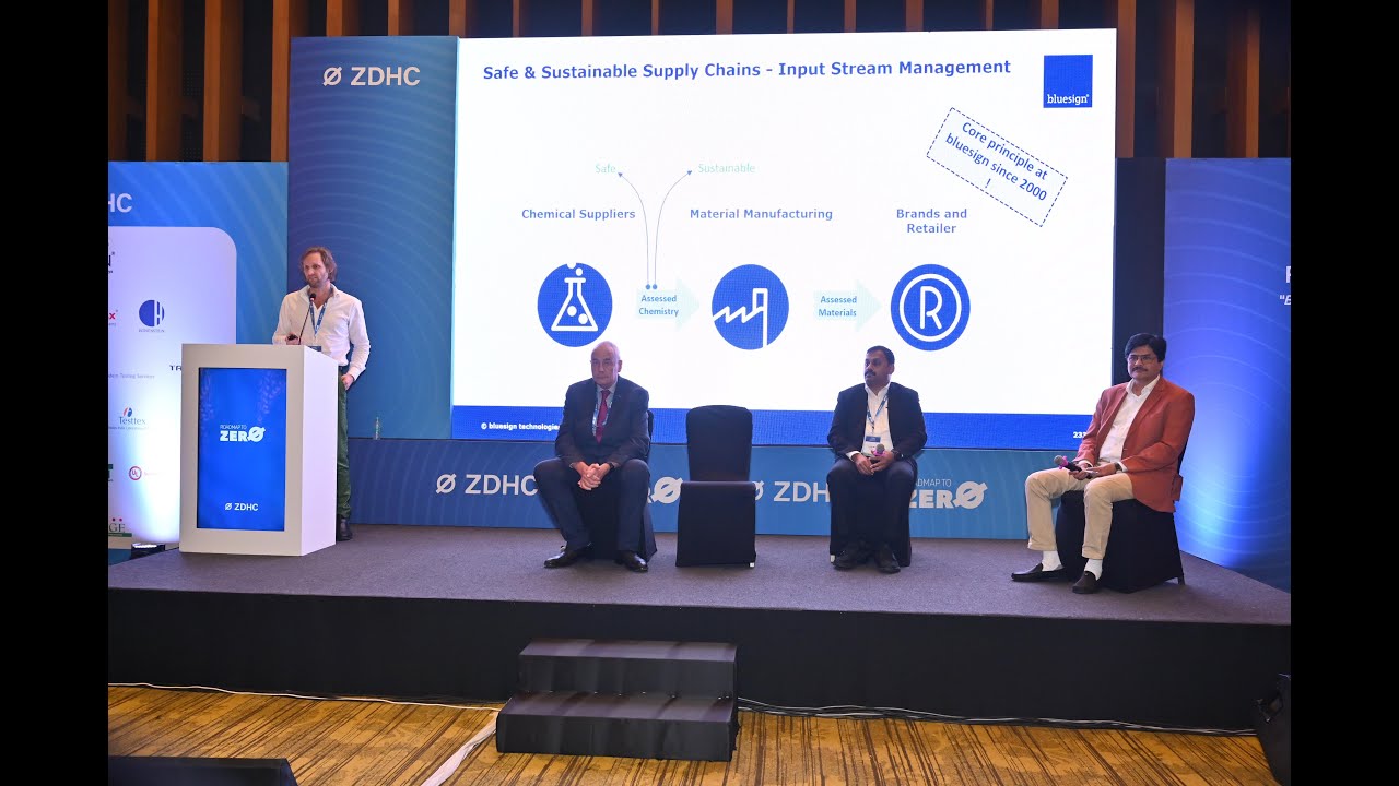 bluesign at ZDHC South Asia Regional Conference, presentation and panel discussion