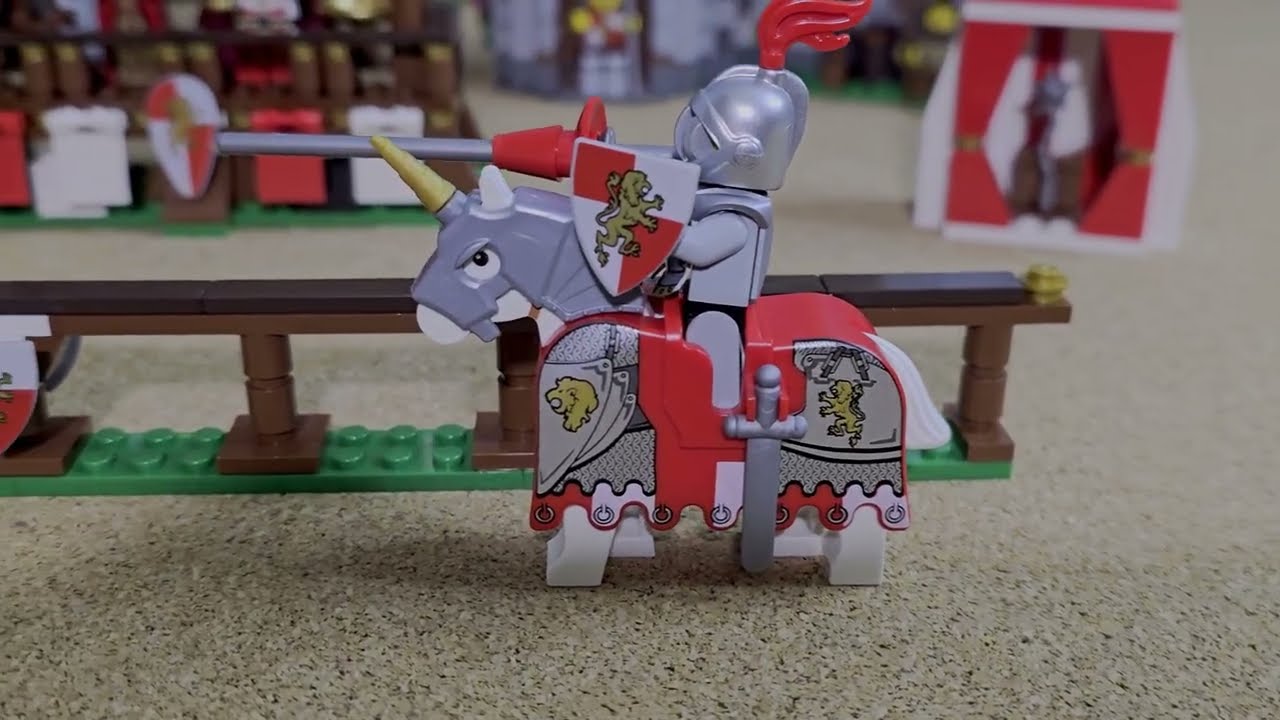 Falkenritter gegen Löwenritter im spannenden Turnierzweikampf – LEGO 10223 Ritterturnier