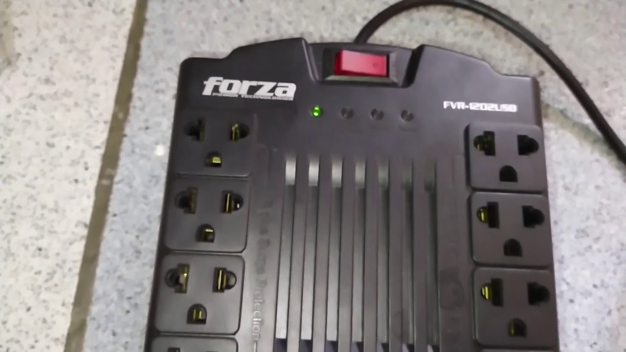 Solución de dudas del Estabilizador FORZA FVR 1202USB 8 conexiones