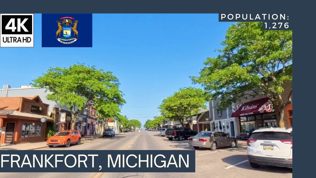 Driving Through Frankfort, Michigan 🚗 | Scenic Lake Michigan Beach Town Tour in 4K