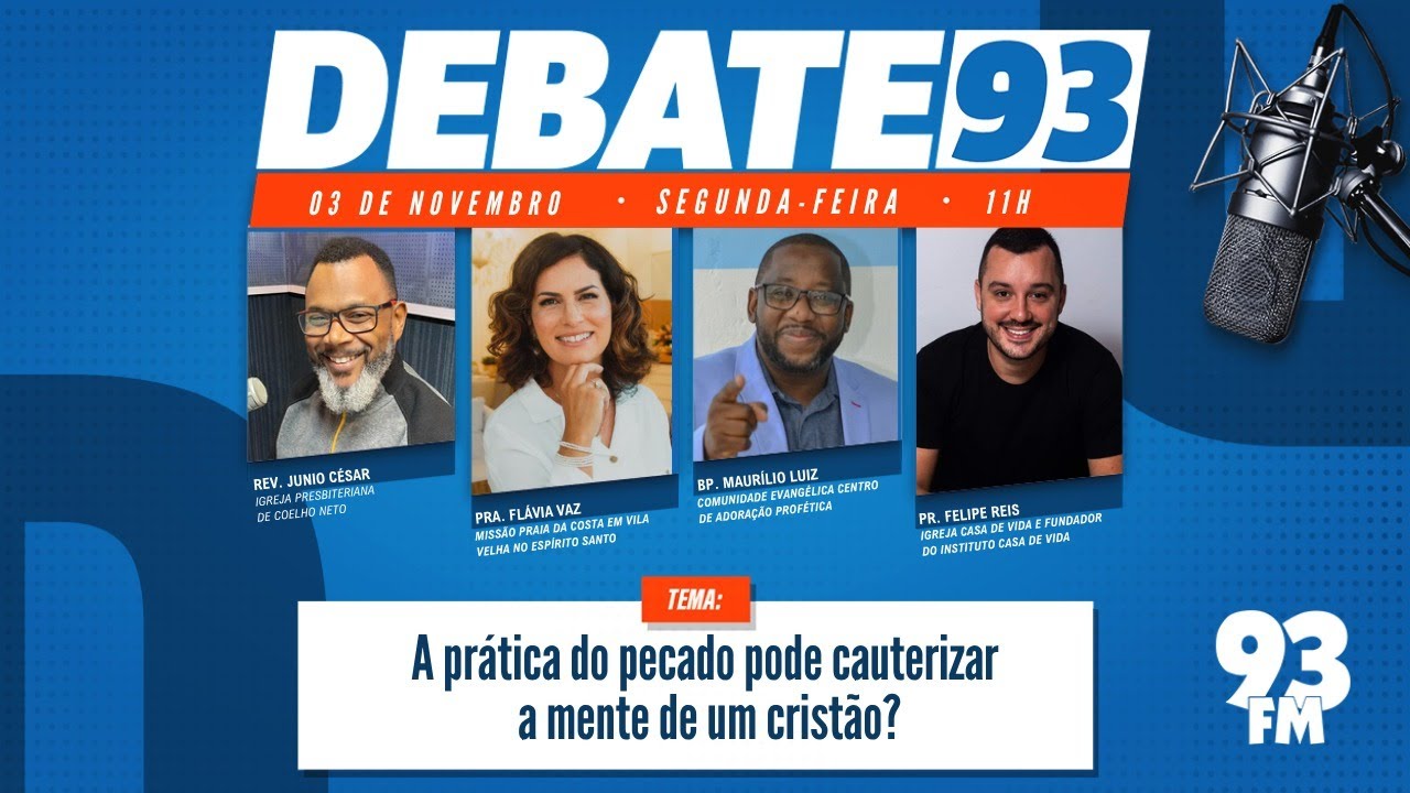 Bebida x Pecado - A prática do pecado pode cauterizar a mente de um cristão? - Debate 93 -03/11/2025