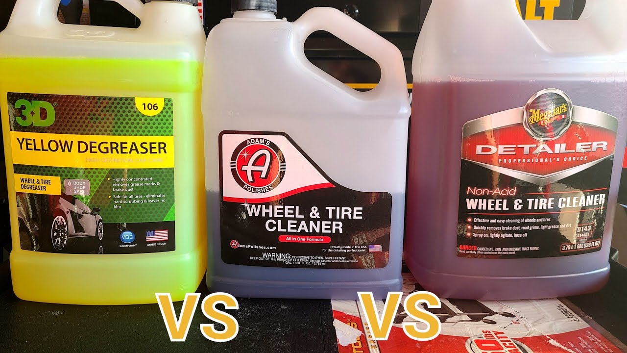 [VS] Adams vs 3D vs Meguiars - Tire & Wheel Cleaner Shootout!